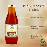 Organic Wellness Cold-Pressed Mustard Oil 500ml | Kachi Ghani Sarson Oil for Cooking & Massage