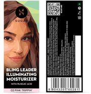 SUGAR Cosmetics Bling Leader Illuminating Moisturizer with 1% Kojic Acid - 02 Pink Trippin 10ml | Brightening Glow Moisturizer & Highlighter