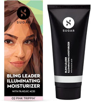 SUGAR Cosmetics Bling Leader Illuminating Moisturizer with 1% Kojic Acid - 02 Pink Trippin 10ml | Brightening Glow Moisturizer & Highlighter
