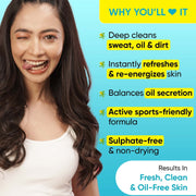 Dot & Key Lime Rush Sports Face Wash benefits