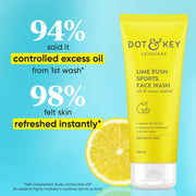Dot & Key Lime Rush Sports Face Wash how to use