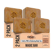 Ghar Soaps Sandalwood & Saffron Magic Soaps For Bath | Paraben Free | Chandan & Kesar Bath Soap | Handmade Soaps For Glowing | Skin Brightening Soap For Men & Women