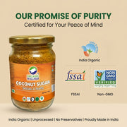 Organic Wellness Coconut Sugar 150g Bottle | Unrefined Low-GI Natural Sweetener