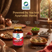 Organic Wellness Miss X 60 Veg Capsules | Shatavari, Lodhra, Saffron & Shwet Musli | Women's Vitalit