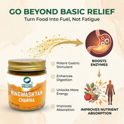 Organic Wellness Hingwashtak Churna 75g | Classical Ayurvedic Digestive for Gas, Bloating & Appetite