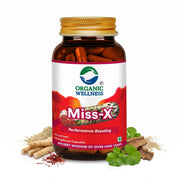 Organic Wellness Miss X 60 Veg Capsules | Shatavari, Lodhra, Saffron & Shwet Musli | Women's Vitalit
