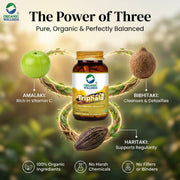 Organic Wellness Triphala 90 Veg Capsules | Amla, Bibhitaki & Haritaki | Digestion, Detox & Regular 