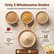 Organic Wellness Bundelkhand Missi Atta 5kg | Wheat & Chana Flour | High Protein, High Fibre, Diabet