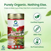 Organic Wellness Kadak Chai CTC 100g Tin | Extra Strong Assam Black Tea | Loose Chai Patti