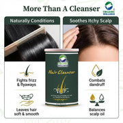 Organic Wellness Herbal Hair Cleanser Powder 100g Tin | Reetha, Shikakai & Amla Natural Shampoo