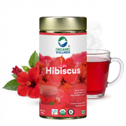 Organic Wellness Blossom Hibiscus 100g Tin | Dried Hibiscus Flower Tea | Caffeine Free, Antioxidant-