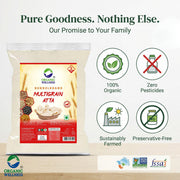 Organic Wellness Multigrain Atta 5kg | 6 Grains incl. Quinoa & Kala Chana | High Protein, High Fibre