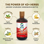 Organic Wellness Pain-R Oil 100ml | Ayurvedic Pain Relief Oil for Joints, Back & Muscles
