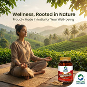 Organic Wellness Ashwagandha 90 Veg Capsules | Organic Withania Somnifera Root | Stress Relief, Stam