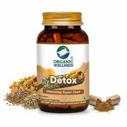 Organic Wellness Detox 90 Veg Capsules | Fenugreek, Ajwain & Black Cumin | Body Cleanse & Gut Detox