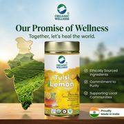 Organic Wellness Tulsi Lemon 100g Tin | Loose Leaf Tulsi & Lemon Herbal Tea | Caffeine Free, Immunit