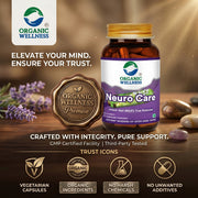 Organic Wellness Neuro Care 90 Veg Capsules | Jyotishmati & Brahmi | Nervous System, Memory & Focus