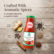 Organic Wellness Moringa Tomato Ketchup 350g | 85% Fresh Tomatoes | No Added Colour or Preservatives