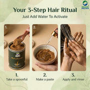 Organic Wellness Herbal Hair Cleanser Powder 100g Tin | Reetha, Shikakai & Amla Natural Shampoo
