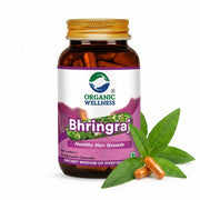 Organic Wellness Bhringraj 90 Veg Capsules | Organic Eclipta Alba, King of Hair | Hair Fall & Early 
