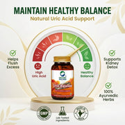 Organic Wellness Uric Balance 90 Veg Capsules | Healthy Uric Acid, Joint & Kidney Support