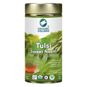 Organic Wellness Sweet Neem 100g Tin | Loose Leaf Tulsi & Neem Herbal Tea | Caffeine Free, Skin & Bl