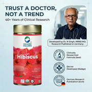 Organic Wellness Blossom Hibiscus 100g Tin | Dried Hibiscus Flower Tea | Caffeine Free, Antioxidant-