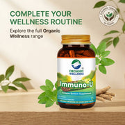 Organic Wellness Immuno-U 90 Veg Capsules | Katuki, Tulsi & Amla | Daily Immunity & Liver Support