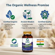 Organic Wellness Prostate-Fit 90 Veg Capsules | Beta-Sitosterol, Turmeric, Tulsi & Neem | Prostate &
