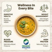 Organic Wellness Arhar (Toor) Dal 450g | Unpolished Bundelkhand Pulses | Protein Rich