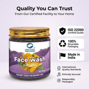 Organic Wellness Face Ubtan Face Wash Powder 75g | Turmeric, Saffron, Orange Peel & Rose | Tan Remov