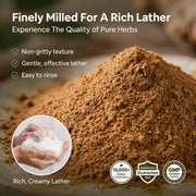 Organic Wellness Herbal Hair Cleanser Powder 100g Tin | Reetha, Shikakai & Amla Natural Shampoo