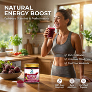 Organic Wellness Beetroot Powder 75g | With Black Pepper | Stamina, Circulation & Haemoglobin Suppor