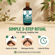 Organic Wellness Herbal Hair Oil 100ml | Strong Hair Formula for Hair Fall & Dandruff