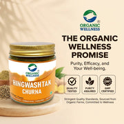 Organic Wellness Hingwashtak Churna 75g | Classical Ayurvedic Digestive for Gas, Bloating & Appetite