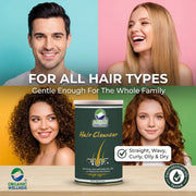 Organic Wellness Herbal Hair Cleanser Powder 100g Tin | Reetha, Shikakai & Amla Natural Shampoo