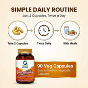 Organic Wellness Uric Balance 90 Veg Capsules | Healthy Uric Acid, Joint & Kidney Support