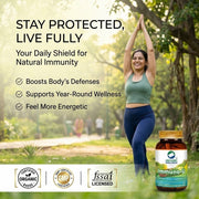Organic Wellness Immuno-U 90 Veg Capsules | Katuki, Tulsi & Amla | Daily Immunity & Liver Support