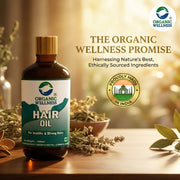 Organic Wellness Herbal Hair Oil 100ml | Strong Hair Formula for Hair Fall & Dandruff