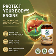 Organic Wellness Detox 90 Veg Capsules | Fenugreek, Ajwain & Black Cumin | Body Cleanse & Gut Detox