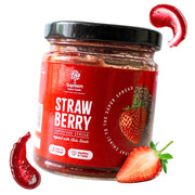 Supreem Super Foods Strawberry Spread with Chia Seeds – Vegan & Gluten-Free Fruity Jam for Bread, Toast, Pancakes, Sandwiches, Chapati, Oats & Smoothies – Healthy Snack for Kids & Adults