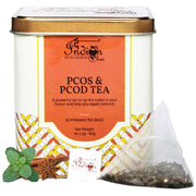 The Indian Chai – PCOS & PCOD Tea 30 Pyramid Tea Bags, Helps with Facial Hair Growth, Scalp Hair Loss related to Hormonal Imbalance