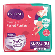Evereve Period Panty For Girls & Women, (XL-XXL),  pack of 10 Pcs