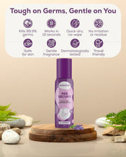 Evereve Pee Secure Toilet Seat Sanitizer Spray 100ml - Lavender Flavor