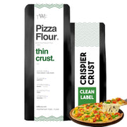 TWF Thin Crust Pizza Flour | 1Kg | Unbleached | Comes with Recipe | Flour 00 Alternative | High Stretch Ability | For Delicious, Crispy Pizza at Home | For Beginners and Professionals Both | Neapolitan Alternative