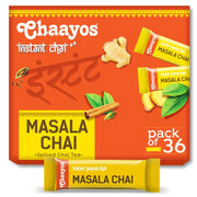 Chaayos Instant Tea Premix - Masala Chai Flavour - Low Sugar (36 Sachets, 288 Gram) | Assam Tea | Flavored Masala Mix