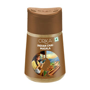ORIKA Indian Chai Masala/Indian Tea Spice Mix | Blend Of Ginger, Rose Petal, Green Cardamom, Cinnamon (Dalchini), Clove, Star Anise, Big Cardamom, Black Pepper, Aniseed, 60G