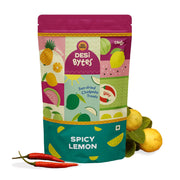 GO DESi Spicy Lemon Candy, 200g, Fruit Snacks, Mouth Freshener, Nimbu Bites, Dehydrated