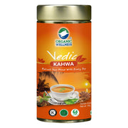 Organic Wellness Vedic Kahwa Tea 100g Tin | Traditional Spiced Herbal Kahwa Blend