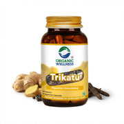 Organic Wellness Trikatu 90 Veg Capsules | Sunthi, Maricha & Pippali | Digestion, Metabolism & Respi